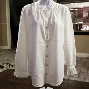 🌺Cremieux Off White Button Down Blouse